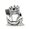 Black Bow Jewelry Kiss Me Frog Prince Bead Charm in Antiqued Sterling Silver - 4 of 4