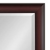 Kate and Laurel Scoop Framed Wall Mirror, 26x32, Cherry - 3 of 4
