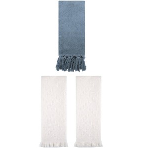 REGALWOVEN 3 Packs Cotton Soft Absorbent Boho Turkish Decorative Hand Towels - 1 of 4