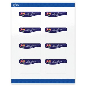 Avery Labels, 2" x 3", Silver-Snowflakes, Glossy, 80ct - 1 of 4