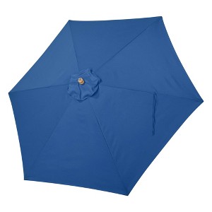Yescom 9 Ft Patio Umbrella Replacement Canopy for 6 Rib Market Umbrella Table Outdoor Backyard Pool Sea Restaurant Navy blue - 1 of 4