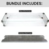 Elementi Granville 2Pc Fire Pit Accessories Set – Includes Glass Wind Screen & Stainless Steel Lid - 3 of 4