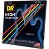 DR Strings Hi-Def NEON Multi-Color Coated Medium 5-String Bass Strings - 3 of 4