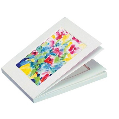 Stu Art Budget Ready Mats with Back, 11 x 14 Inches, White, pk of 25