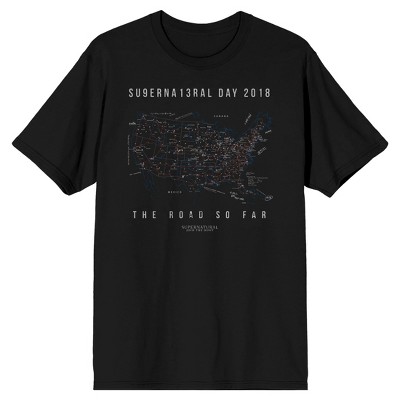 Supernatural Day 2018 The Road So Far Men’s Black T-shirt
