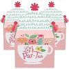 Big Dot of Happiness Floral Let's Par-Tea - Treat Box Party Favors - Garden Tea Party Goodie Gable Boxes - Set of 12 - 2 of 4