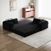VASIP 78.7-inch Convertible Sofa Bed  Chenille Folding Mattress with Pillow and Pocket for Living Room  Bedroom - 4 of 4
