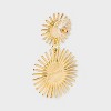SUGARFIX by BaubleBar Eye Of The Beholder Drop Earrings - Gold/Blue: Statement Zinc Jewelry, 2" Length - 2 of 2