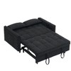 CAVINAS Futon Sofa Couch Pullout Bed, 3 in 1 Convertible Sleeper Sofa Bed, Loveseat Sofa,  Couches for Living Room with Backrest, Toss Pillow, Pocket - 2 of 4
