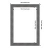 Amanti Art Dixie Blue Gray Rustic Framed Magnetic Dry Erase Board - 4 of 4