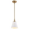 Nuvo Lighting Dover 1 - Light Pendant in  White/Vintage Brass - 4 of 4