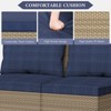 YARDSIGHT Three-Seater Armless Sofa - Space-Efficient & Stylish for Living Rooms, Studios & More - 4 of 4