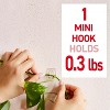 Command Damage-Free Hanging Clear Mini Hooks with Adhesive Strips - 3 of 4