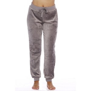 Just Love Women's Velour Plush Jogger Pants - Soft and Cozy Lounge - 1 of 2