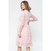 Hello MIZ Womens Floral Lace Surplice Maternity Dress - 3 of 4