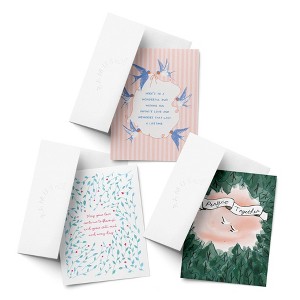 Wedding Greeting Card Pack Sets (3 ct, Assorted) Swallows Wedding Wishes, May Your Love, Perfect Together Birds by Ramus & Co - 1 of 4