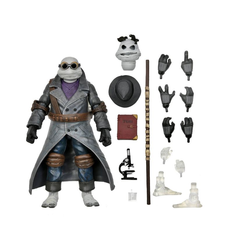 Universal Monsters and Teenage Mutant Ninja Turtles Donatello as The Invisible Man 7&#34; Action Figure, 1 of 7