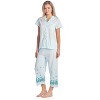 Casual Nights Women's Short Sleeve Floral Capri Pajama Set - 2 of 4