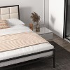 Full Size Metal Bed Frame with 10.8" Under Bed Storage, Platform Base with Headboard & Footboard, Easy Assembly, No Box Spring,Beige - 4 of 4