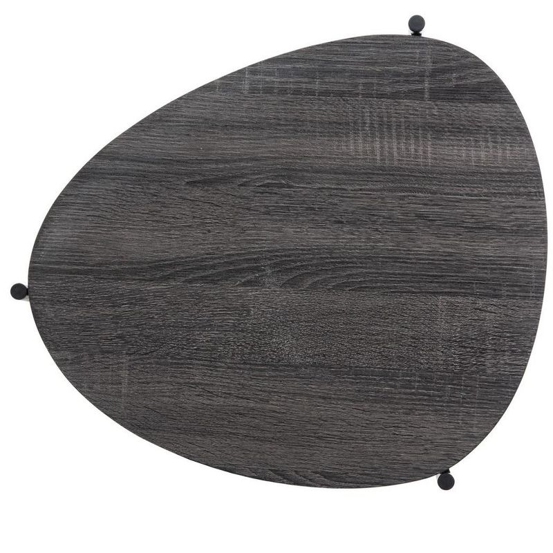 Sven Side Table - Dark Grey Oak/Black - Safavieh., 4 of 7