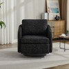 Swivel Accent Chair, Modern Lounge Sofa Barrel Chair With Thick Soft Cushions, 360 Degree Swivel Glide Chair For Bedroom Living Room Waiting Room - 3 of 4