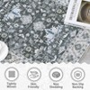 Washable Vintage Rug Non Slip Low Pile Rug Soft Throw Floor Cover Floral Foldable Indoor Carpet for Living Room Bedroom Playroom Nursery - 4 of 4