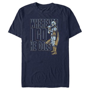 Men's Star Wars The Mandalorian Father's Day Grogu and Mando T-Shirt - 1 of 4