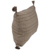 Northlight Dyed Yarn Rectangular Throw Pillow with Tassels - 18" - Tan - 3 of 4