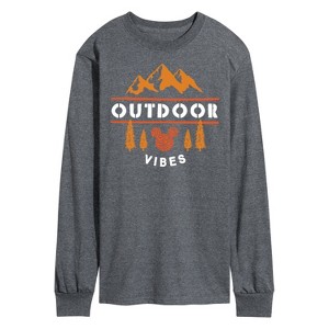 Men's - Disney - Outdoor Vibes Long Sleeve Graphic T-Shirt - 1 of 4