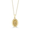 Pompeii3 14k White or Yellow Gold Mother St. Jude Thadeus Pendant Necklace 14.5mm Tall - 4 of 4
