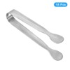 Unique Bargains Stainless Steel Kitchen Mini Ice Appetizers Dessert Serving Tongs - 3 of 4