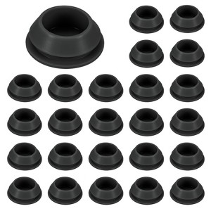 Unique Bargains Silicone Durable Waterproof Shock Absorption Mechanical Fasteners Black - 1 of 4
