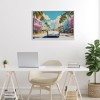 Stupell Industries Classic Car in Tropical Town Framed Giclee Art, White, 24" x 16" - 3 of 4