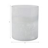 Decorative Frosted Glass Bottom Hurricane Candle Holder - Modern Pillar Candlestick Holder for Entryway, Living Room, or Any Occasion - 4 of 4