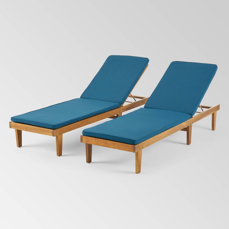 Nadine 2pk Chaise Lounge Patio Set - Christopher Knight Home, 3 of 6