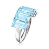 Ross-Simons 10.00 ct. t.w. Sky Blue Topaz 5-Stone Ring in Sterling Silver - 3 of 4