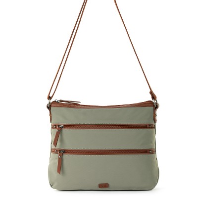 The Sak Esperato Crossbody Bag in Nylon, Convertible Purse, Sage, Size Medium — фото 6