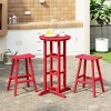 WestinTrends Malibu All Weather Hdpe Outdoor Patio Bar Height Bistro Set (3-piece) - 2 of 4