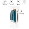 Garment Bag - Clear Hanging Closet Organizer - Durable Zippered Cover with Rod Protects Dresses, Suits, and Jackets from Dust and Moist - 2 of 4
