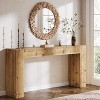 Tribesigns Solid Wood Console Table, 63-Inch Farmhouse Sofa Table Behind Couch for Entryway, Living Room, Foyer, Easy Assembly - 2 of 4