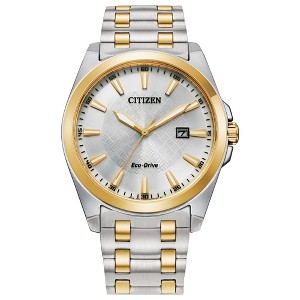 Citizen Men's Eco-Drive Dress Classic Peyten Two-Tone Stainless Steel Bracelet Silver-Tone Dial  3 Hand, Date - 1 of 4