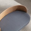 Gulches Scandinavian Style Small and Medium-sized Dogs Pet Sofa with Solid Wood Legs, Curved Wooden Back, Velvet Cushion in Dark Gray - 4 of 4