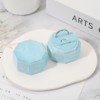 Unique Bargains Velvet Octagon Wedding Proposal Engagement 2 Slot Jewelry Storage Ring Box - 4 of 4