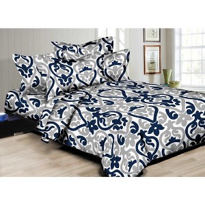 Superity Linen 180TC Regal Damask Duvet Set - 1 of 3