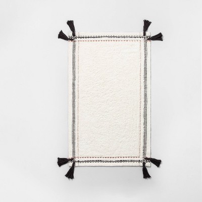 18x32 Plush Half Moon Bath Rug Cream - Threshold™