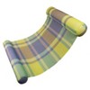 Swim Central 54" Plaid Extra Large Water Hammock 1-Person Swimming Pool Lounger - Green/Blue - 3 of 3