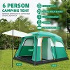 SUGIFT 6-Person Family Camping Tent, Green - 2 of 4