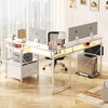 Aheaplus Reversible L-Shaped Computer Desk with File Drawer and Storage - 2 of 4