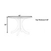 42" Round Mid-Century Dining Table for 4,Small Space Kitchen or Dining Room Table with Solid Wood Legs-The Pop Home - 4 of 4