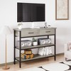 Console Table with Drawer, 3-Tier Entryway Table with Storage Shelves - 3 of 4